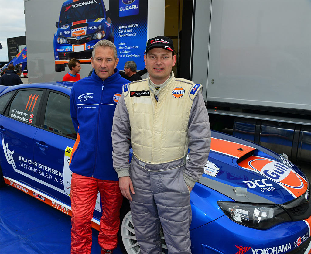 Blandt landets fem hurtigste og mest stabile rallyhold: Ole Frederiksen, Skibby, og Max Christensen, Svenstrup
(Foto: Michael Eisenberg)